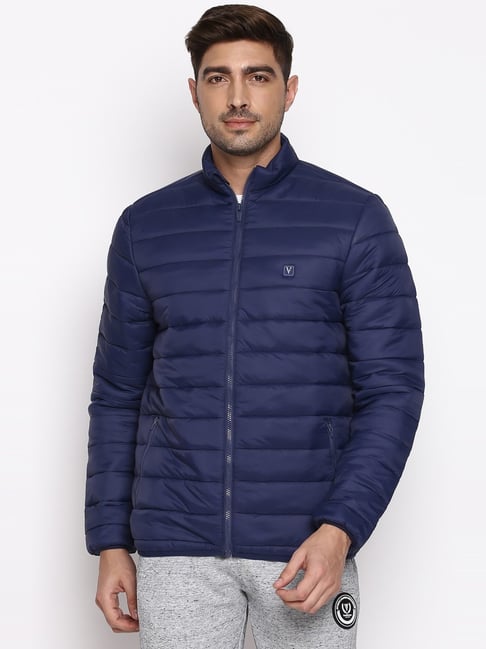 Van Heusen Navy Regular Fit Quilted Jacket