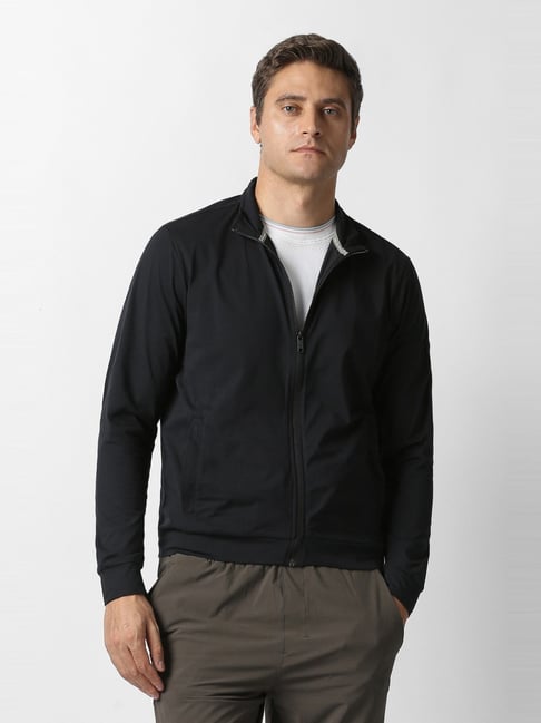 Van Heusen Black Regular Fit Jacket-picture-36