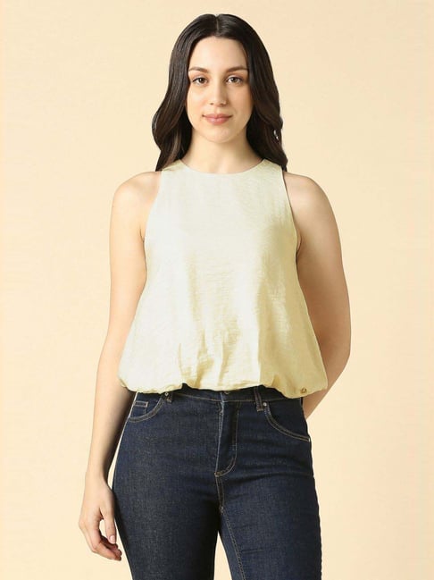 Allen Solly Yellow Regular Fit Top-picture-21