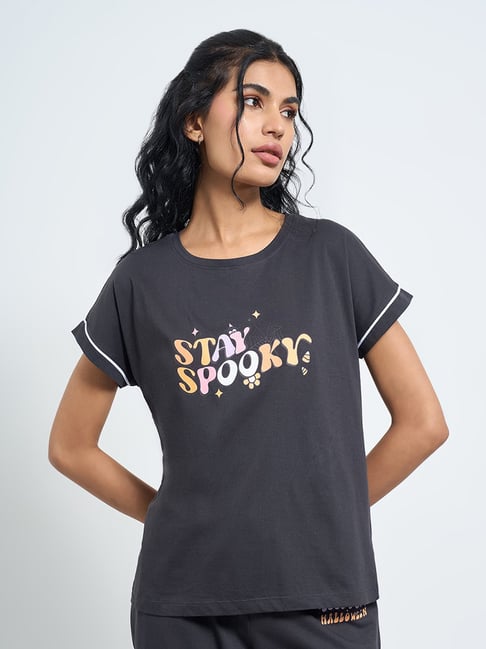 Dreamz By Pantaloons Grey Relaxed Fit Graphic T-Shirt-picture-38