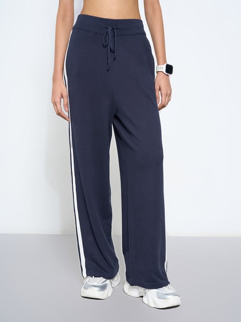 Ajile By Pantaloons Navy Relaxed Fit Trackpants-picture-27