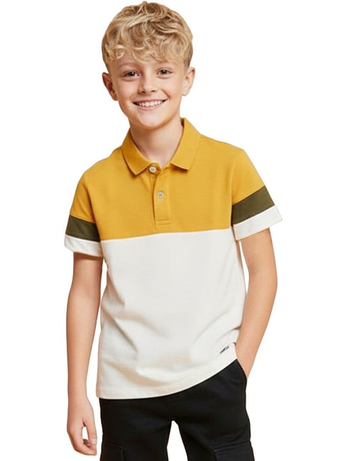 Cherry Crumble By Nitt Hyman Multicolor Easy Fit Polo Summer T-shirt