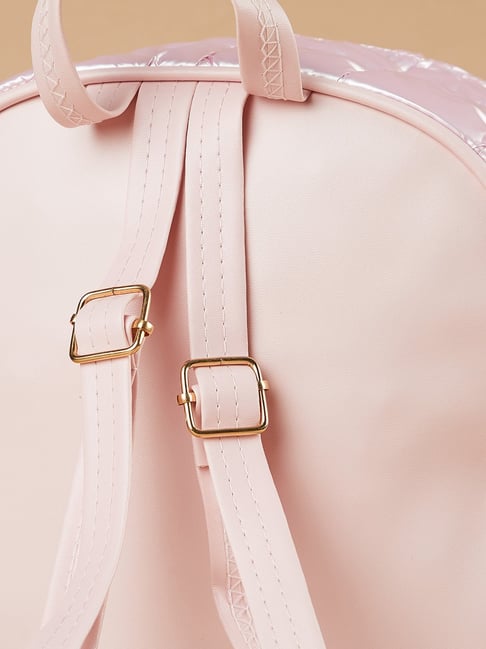 Buy Ginger by Lifestyle Pink Quilted Backpack for Online @ Tata CLiQ