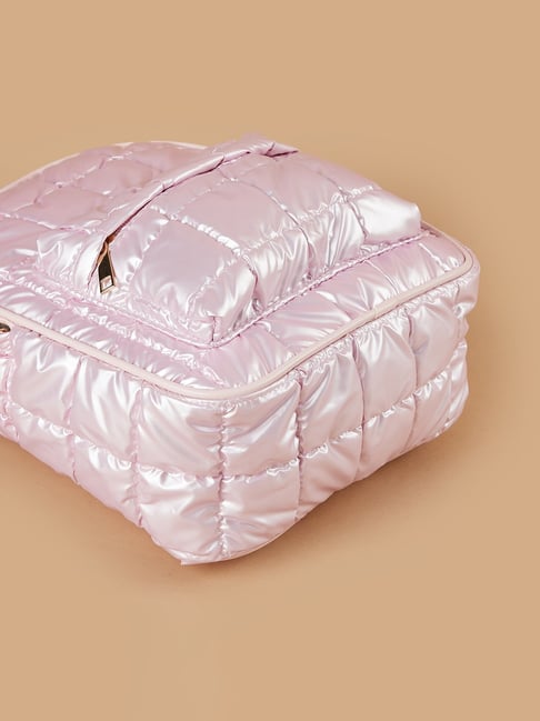 Buy Ginger by Lifestyle Pink Quilted Backpack for Online @ Tata CLiQ