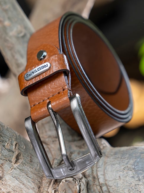 Red Tape Tan Textured Leather Casual Belt-picture-25