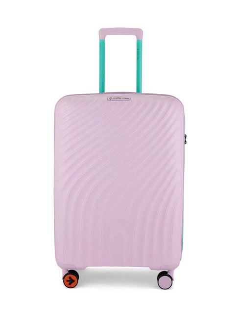 Nasher Miles Purple & Teal Capri Textured Medium Hard Sided Checked Luggage-picture-18