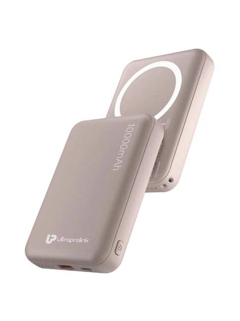 ULTRAPROLINK 10000 mAh Magnetic Mag-Safe Power Bank Juice-Up Mag 6 (Pink)
