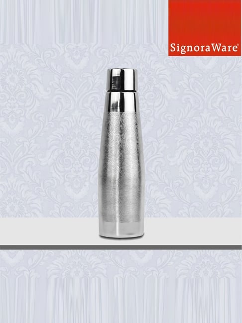Buy SignoraWare Silver Zest Nickle Copper Water Bottle (900 ml) at