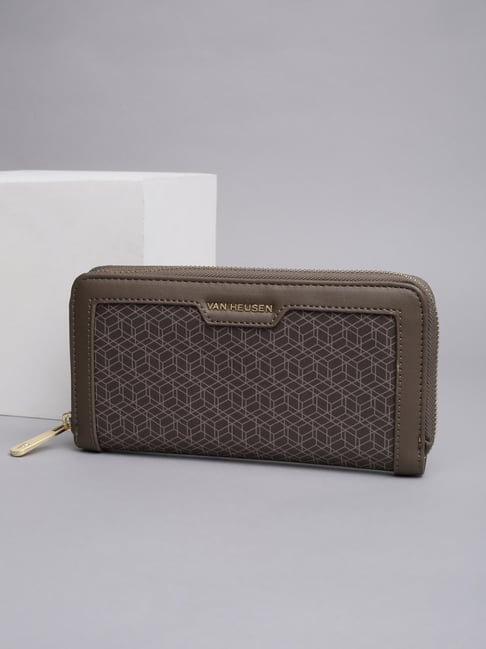 Van Heusen Brown Printed Wallet