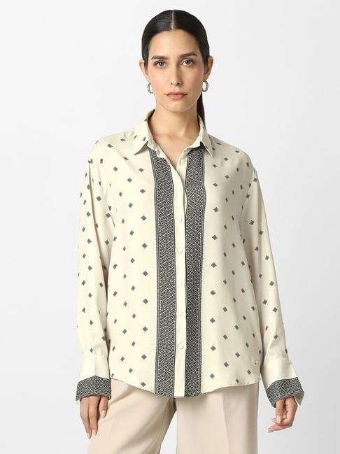Van Heusen Beige Polyester Printed Shirt-picture-44