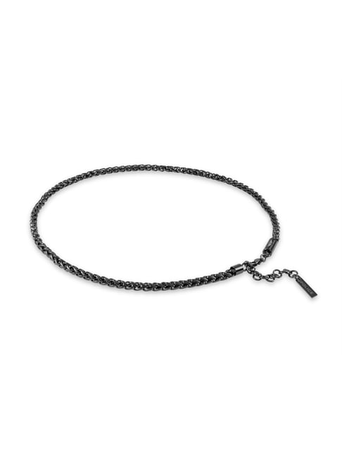 Police Grey Temptation II Plain Chain Necklace