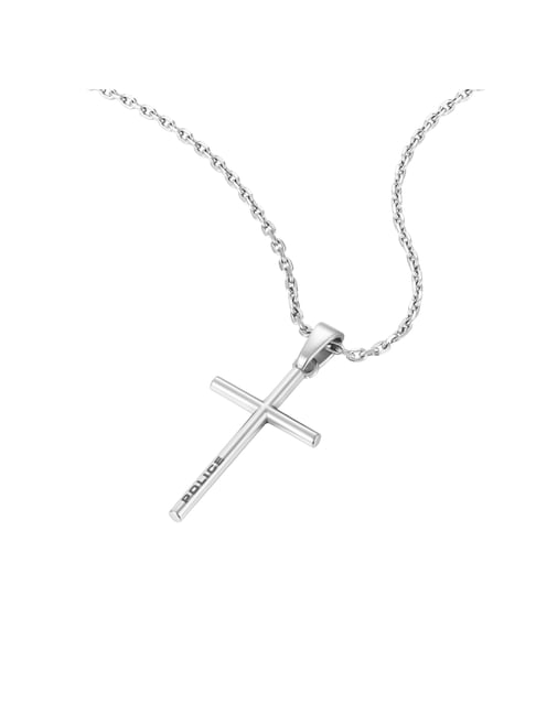 Police Silver Wrangell II Cross Chain Necklace