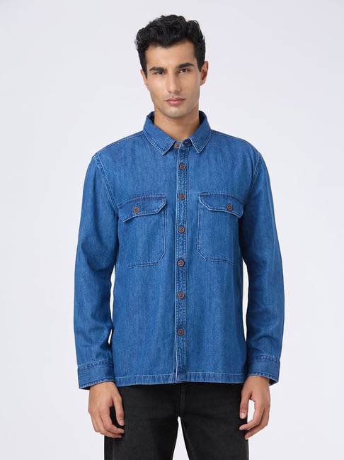 Pepe Jeans Blue Cotton Loose Fit Polo T-Shirt-picture-10