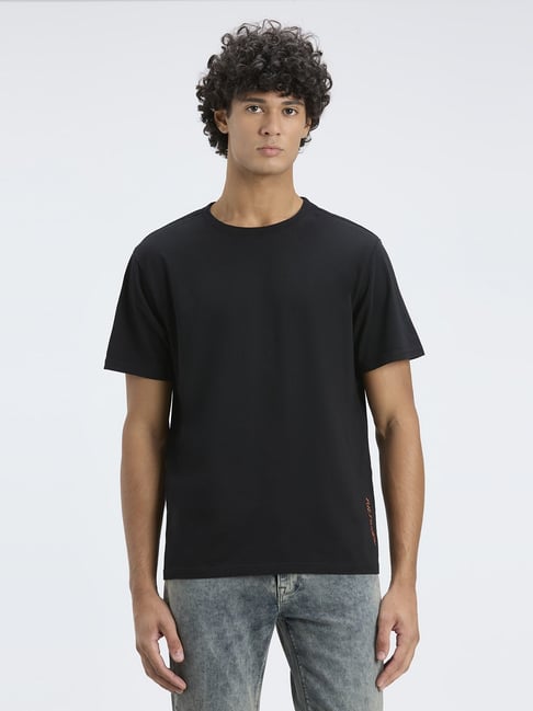 Pepe Jeans Black Cotton Relaxed Fit Printed T-Shirt-picture-38