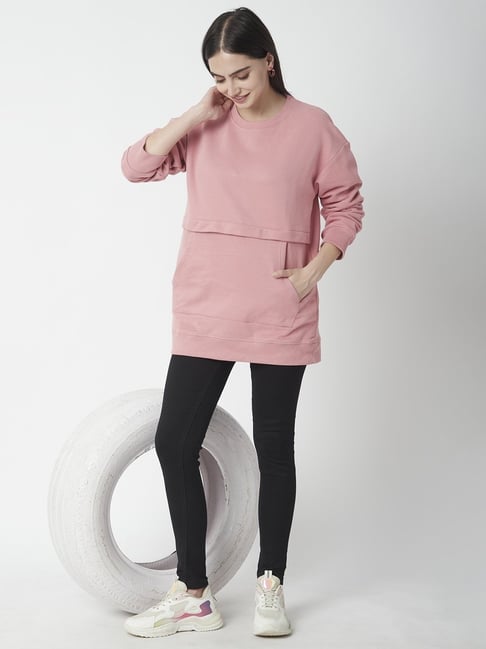 R&B Light Pink Cotton Sweatshirt-picture-13