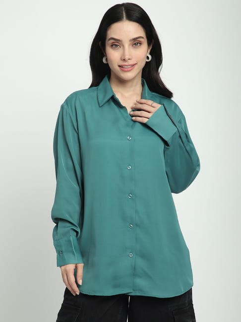 R&B Green Polyester Shirt-picture-47