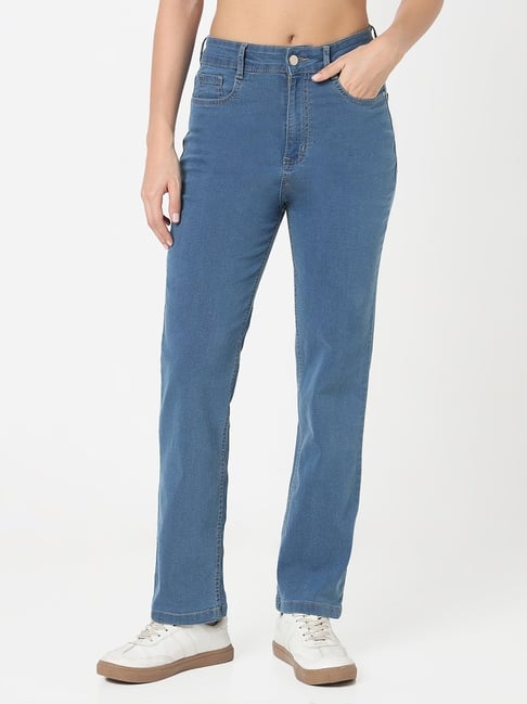 R&B Blue Cotton Slim Fit Mid Rise Jeans-picture-39