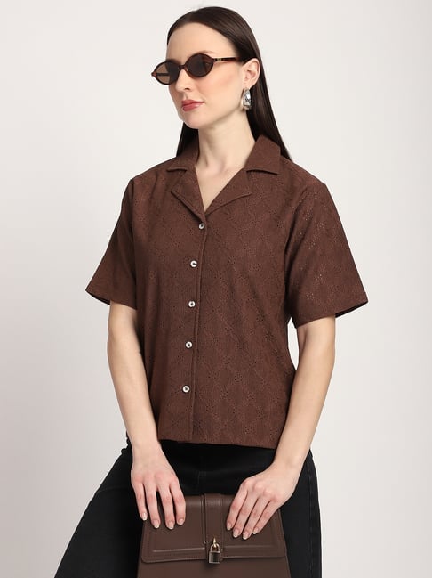 R&B Brown Polyester Shirt-picture-39