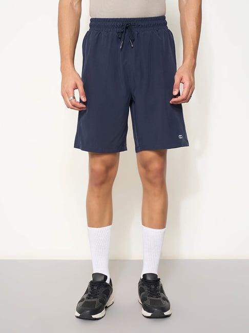 Ajile By Pantaloons Navy Regular Fit Sports Shorts