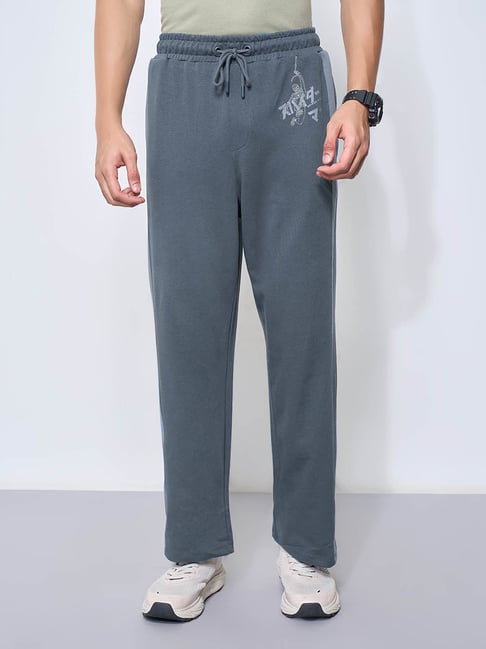 Sf Jeans By Pantaloons Blue Loose Fit Trackpants-picture-48