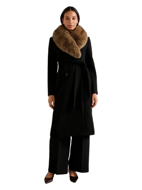 Chelsea DB Fur Collar Coat-image-45