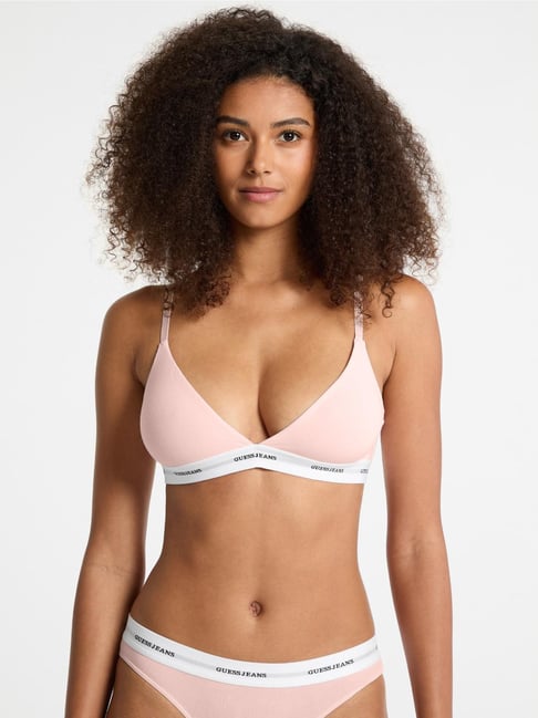 Guess Jeans Pink Triangle Regular Fit Push-up Bra