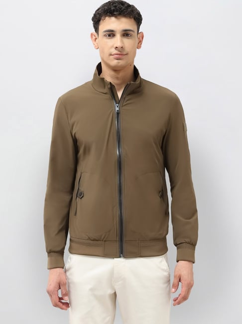 u.s. polo assn. U.S.Polo Association Solid Regular Fit Jacket-picture-46