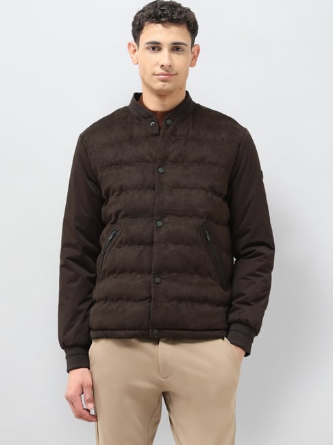 u.s. polo assn. U.S.Polo Association Solid Regular Fit Puffer Jacket-picture-28