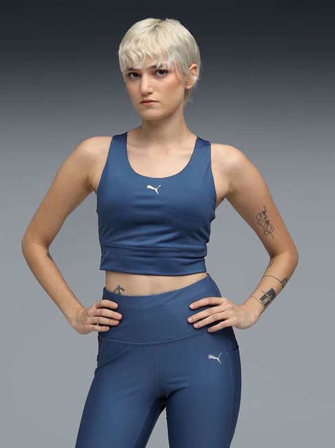Puma Blue Tight Fit Sports Bra