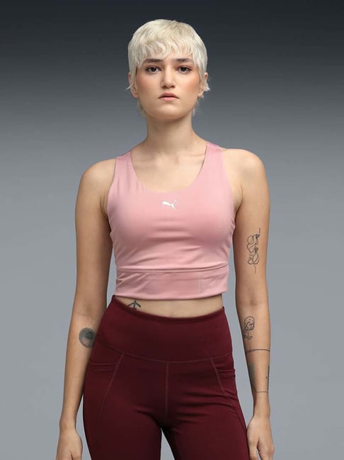 Puma Pink Tight Fit Sports Bra