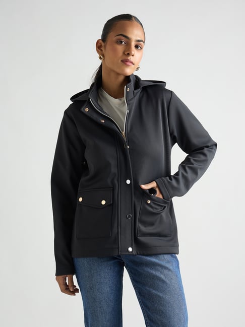 FEMMELLA Navy Polyester Solid Regular Fit Jacket-picture-19