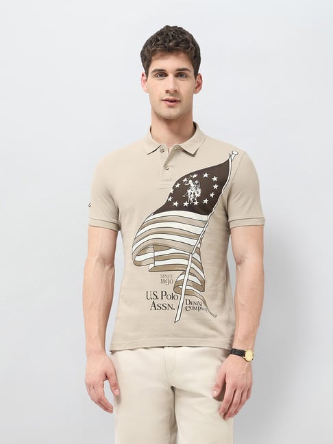 U.S. Polo Assn. Denim Co. Graphic Printed Regular Fit Polo Shirt-picture-43