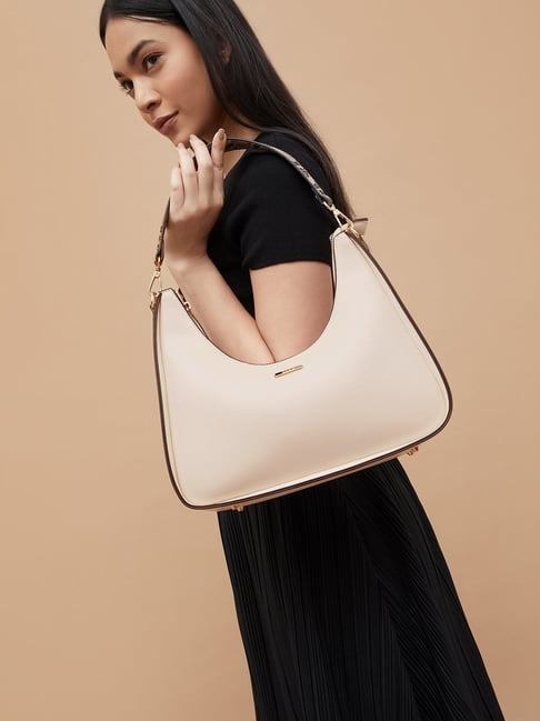 Code by Lifestyle Nude Logo Hobo Handbag-picture-14