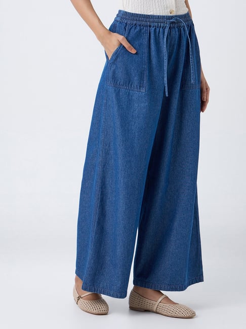 LOV by Westside Dark Blue High-Rise Denim Pants-picture-47
