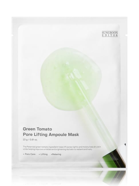 SUNGBOON EDITOR Green Tomato Pore Lifting Ampoule Mask - 23 gm-picture-23