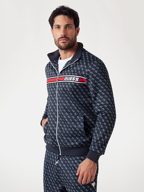 Guess 4G Aop Jet Black Korbin Printed Regular Fit Jacket-picture-21