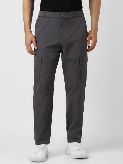 Van Heusen Grey Regular Fit Trackpants-picture-41