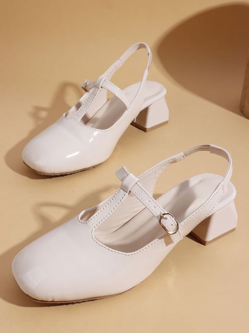 TRYME Women's Cream Sling Back Sandals-picture-33