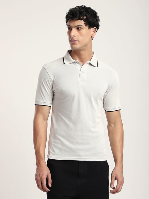 R&B Grey Regular Fit Polo T-Shirt-picture-18