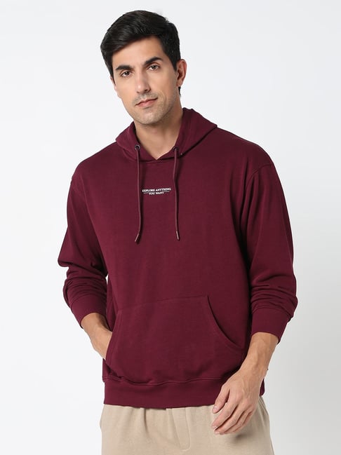 R&B Purple Regular Fit Hoodie-picture-37
