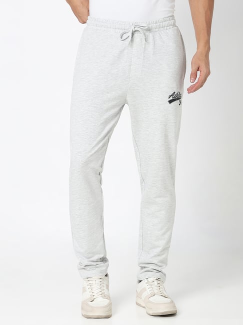 R&B Grey Cotton Fitted Trackpants-picture-17