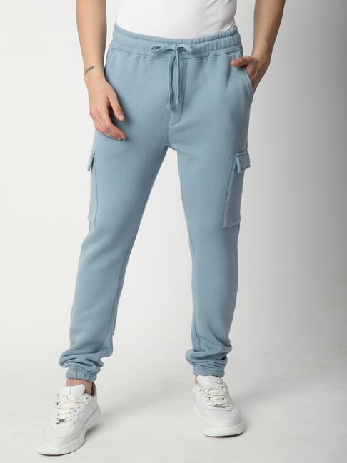 R&B Blue Regular Fit Trackpants-picture-10
