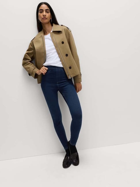 Marks & Spencer Blue High Waisted Jeggings