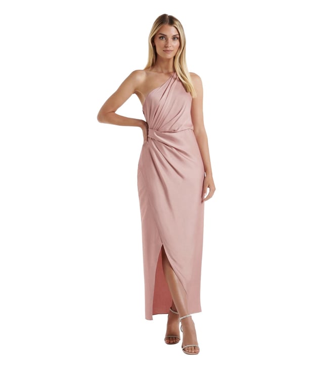 melissa one shoulder satin dress Forever New Melissa One Shoulder Satin Dress
