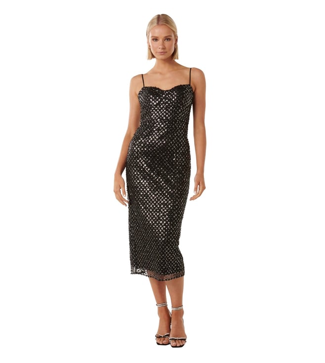 forever new beaded dress Forever New slinky slash neck beaded hardware detail maxi dress in lime