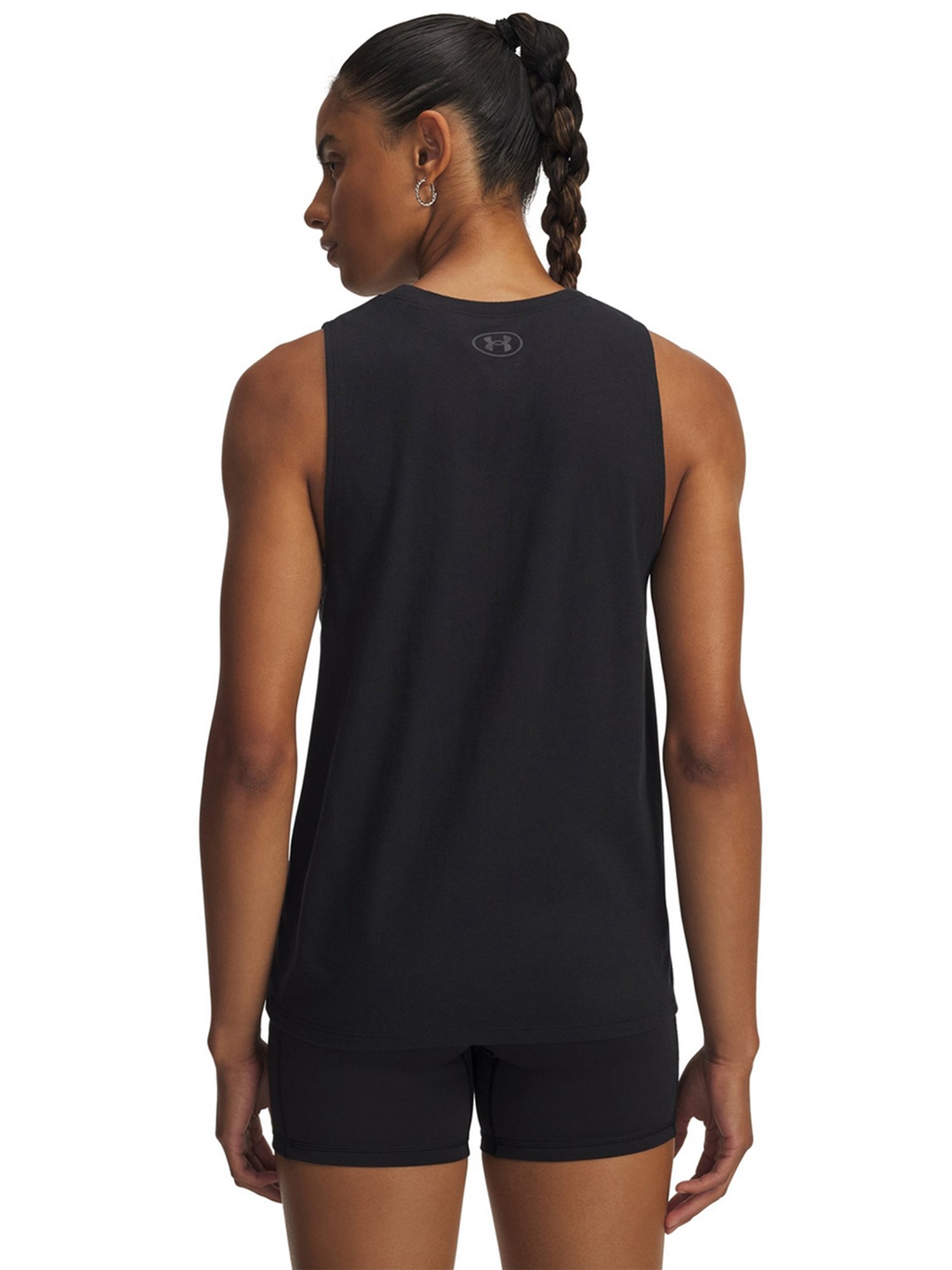 UNDER ARMOUR Black Regular Fit Graphic Sleeveless Project Rock