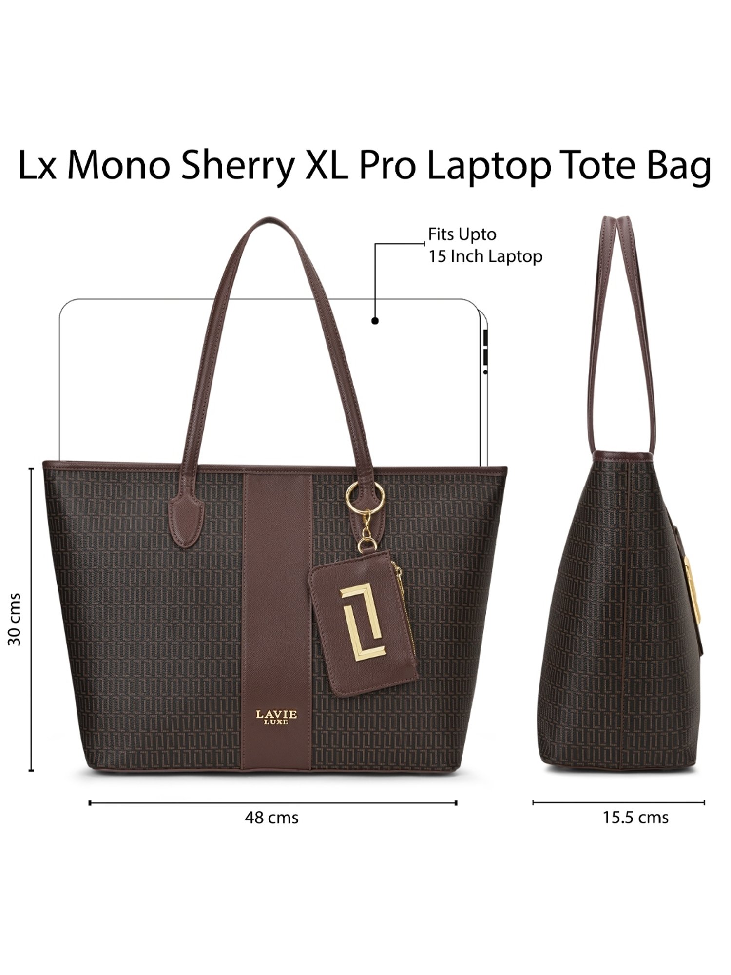新品未使用♪お値下げ不可♪ビーチブランケット LV グラフィカル ノベルティ Lavie Luxe Choco Sherry 14 Inch Laptop Tote Handbag