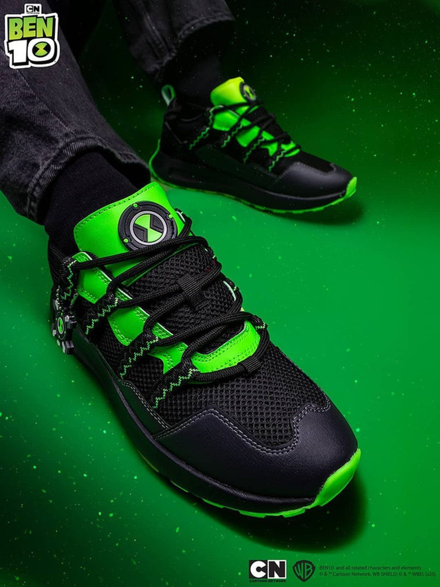＊Ｂen's＊ Bacca Bucci Men's BEN 10 Neon Circuit Casual Sneakers