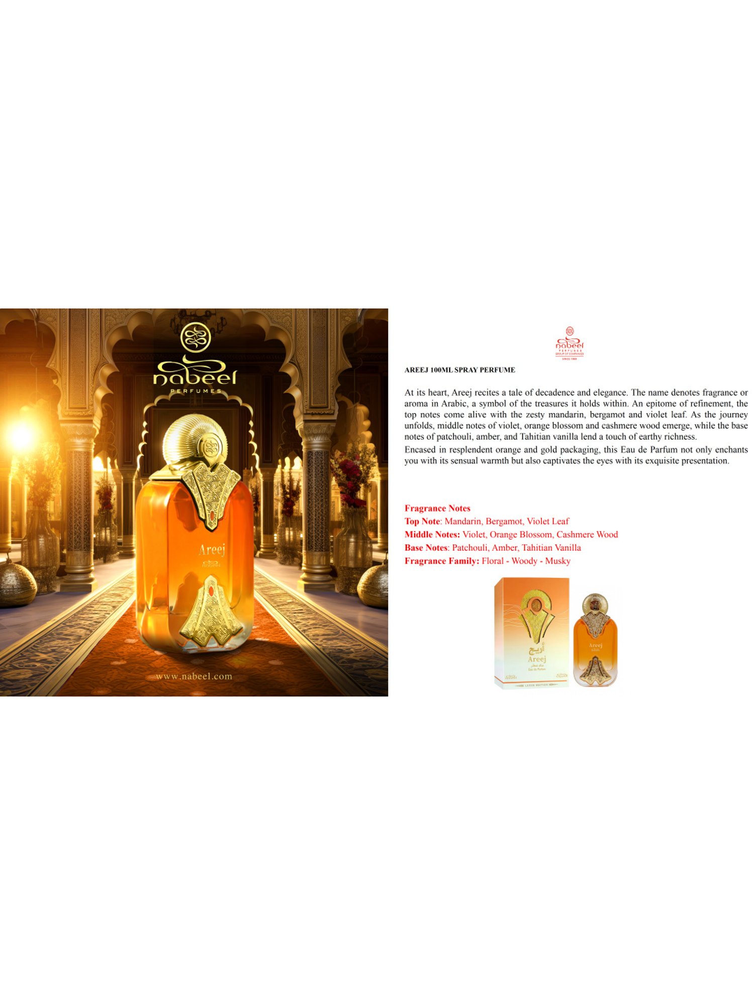 Buy Nabeel Areej Eau De Parfum - 100 ml for Online @ Tata CLiQ