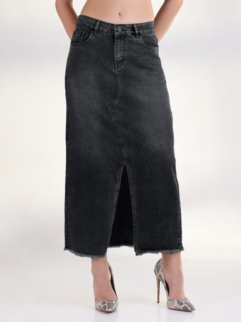 SHOWOFFFF Black Regular Fit Skirt-picture-46